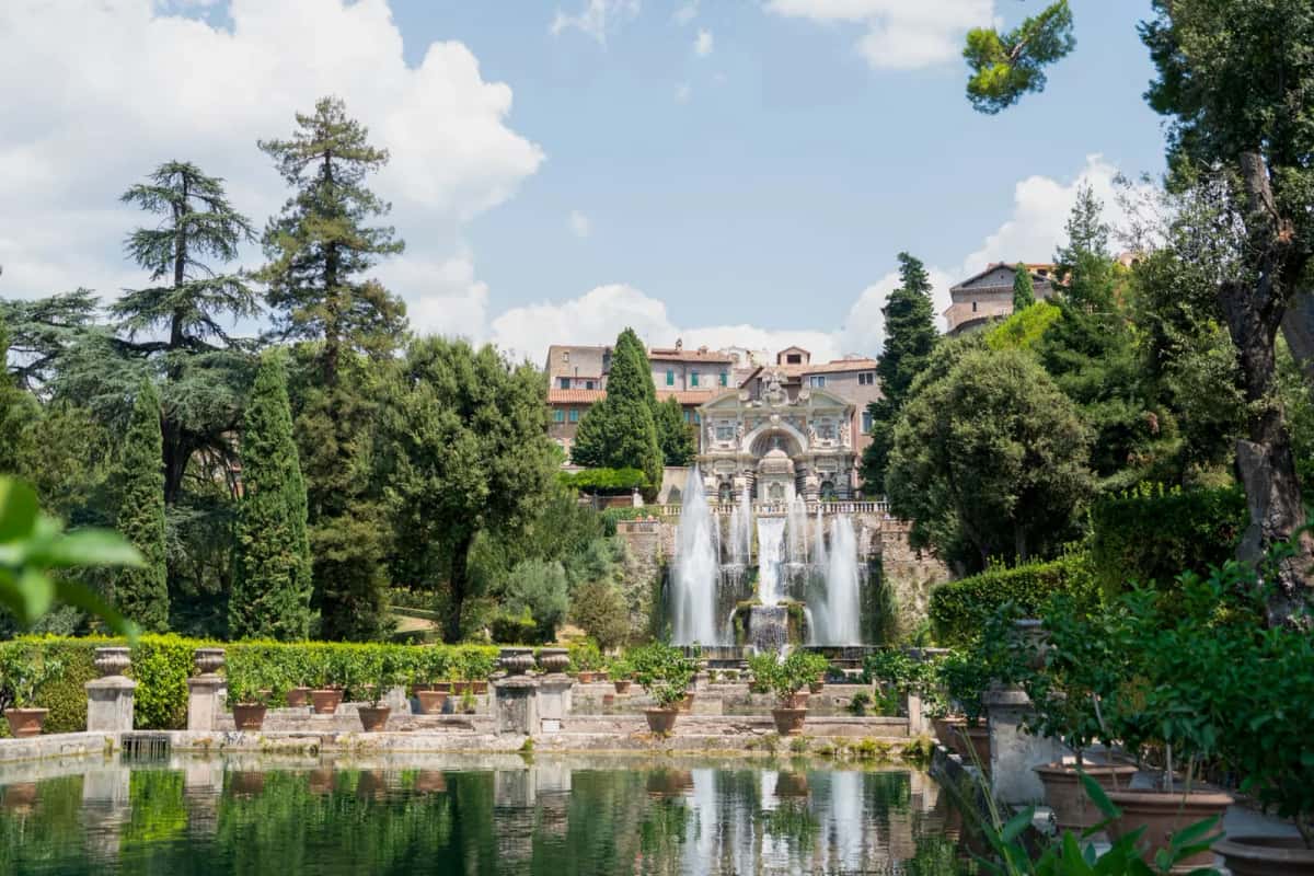 Les fontaines et le bassin de la villa d'Este à Tivoli, site classé à l'UNESCO dans le Latium