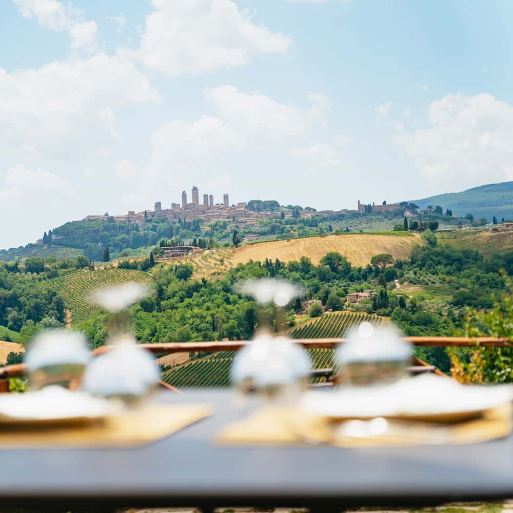 Sienne, San Gimignano et Pise, déjeuner au domaine