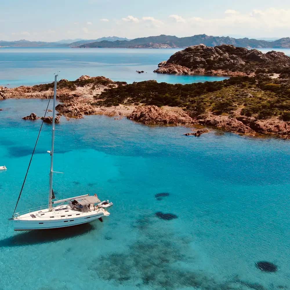 La Maddalena à la voile, déjeuner à bord