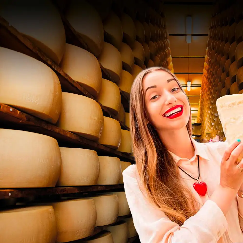 Fromagerie traditionnelle de parmigiano reggiano avec dégustation