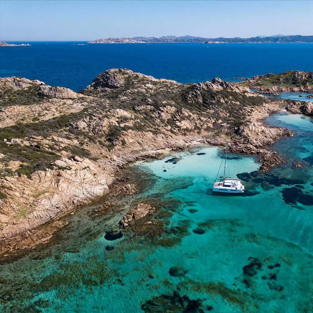 Archipel de La Maddalena en catamaran, déjeuner compris
