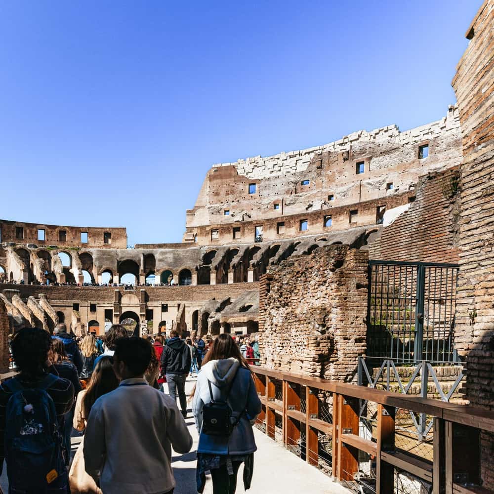 Colisée avec accès à l'arène, Palatin et Forum